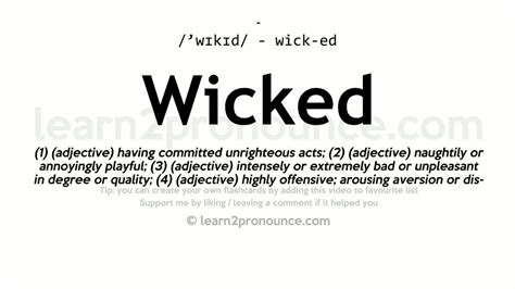 what is a wicken definition